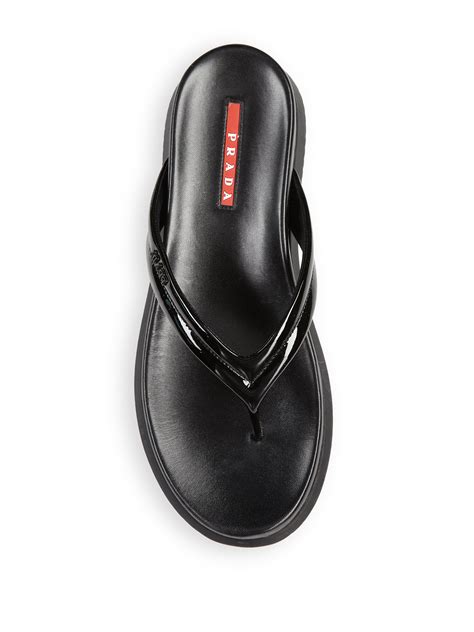 prada black flip flops|prada slip on sneakers women.